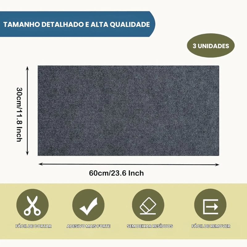 ArranhaFix Tapete Autoadesivo para Gatos