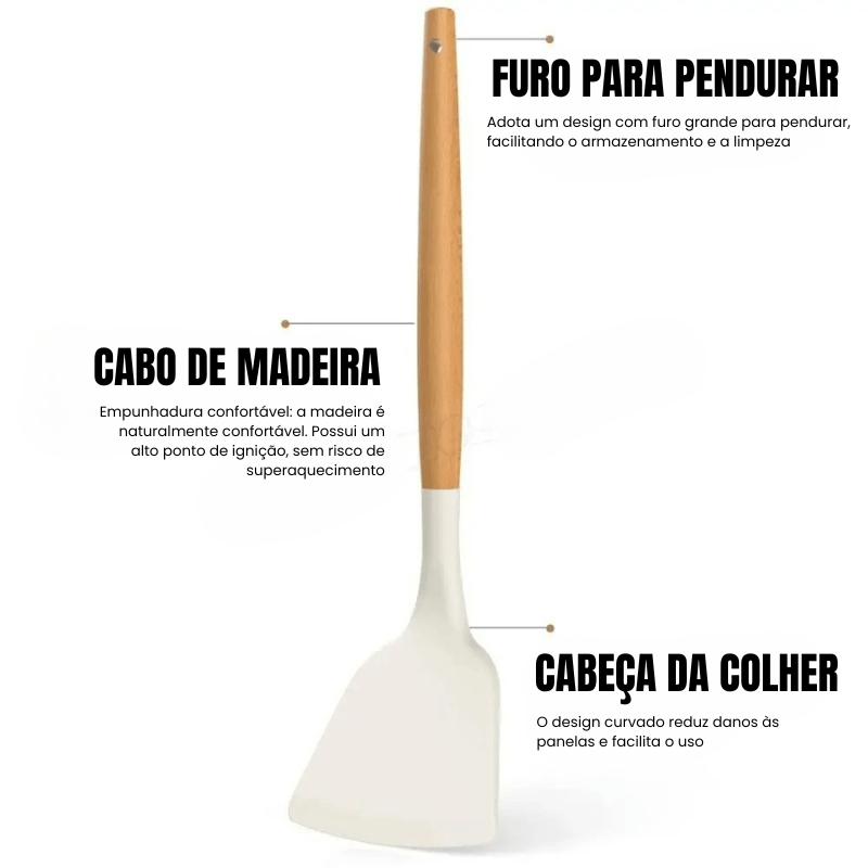 Kit de Cozinha em Silicone PrimeSabor